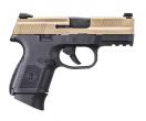 FN, FNS-9C, Striker Fired, 9MM, 3.6" Barrel, 12+1 Round, Flat Dark Earth Finish